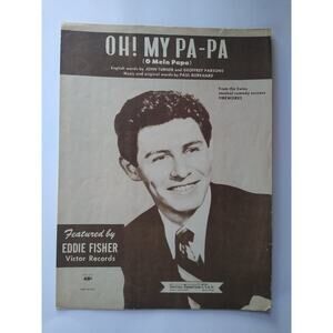 Oh! My Pa-Pa Sheet Music from Fireworks Turner Parsons Burkhard 1958